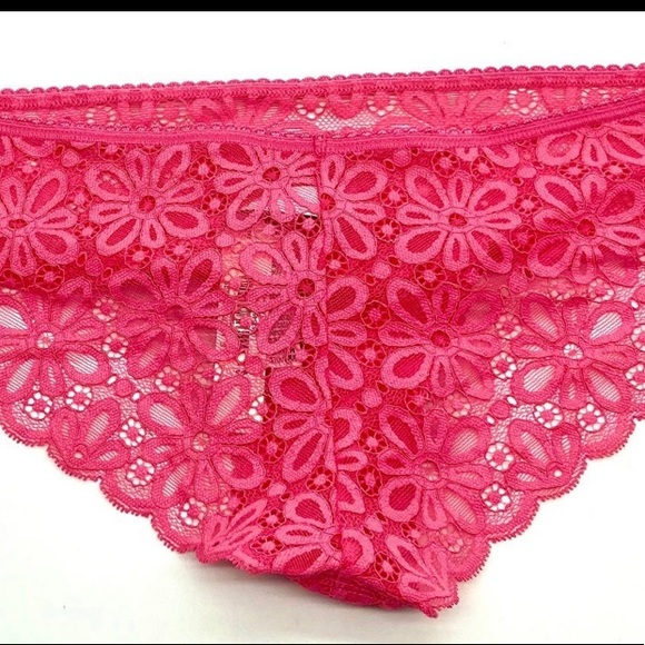 NWT Victoria's Secret Size S Cheeky Sheer Flower Lace Panties - Picture 7 of 11